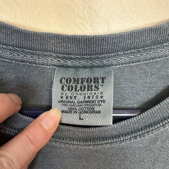 Comfort Colors Tee Native American Bear Graphic T Shirt Large Green Fetish - Picture 3 of 8